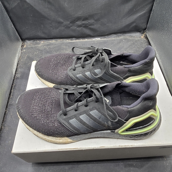 adidas Black and Green Athletic Shoes‎ main image 4